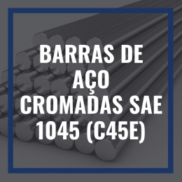 BARRAS DE AÇO CROMADAS SAE 1045 (C45E) 